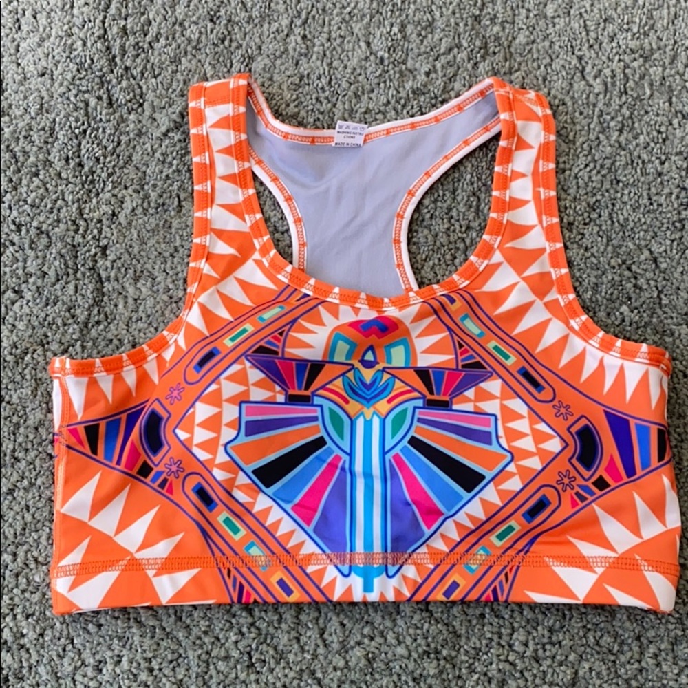 Printed sports bra, similar to mara hoffman